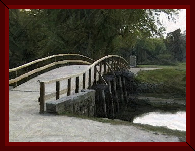 Old North Bridge at Concord, MA ~ by John W. Uhler ~ © Page Makers, LLC